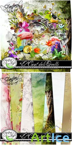 Scrap Set - El Cant Dels Ocells PNG and JPG Files