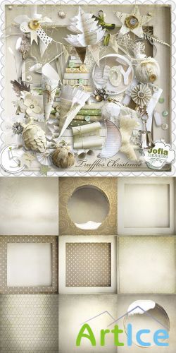 Scrap Set - Truffles Christmas PNG and JPG Files