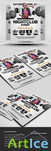 Nightclub Party Flyer/Poster PSD Template