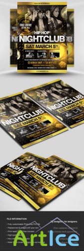 Hip Hop Party Flyer/Poster PSD Template 2