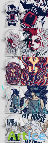 T-Shirt Vector Design Set 11