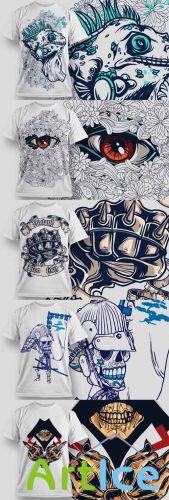 T-Shirt Vector Design Set 12