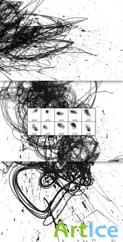 WeGraphics - Insane Scribble Splatter Brushes