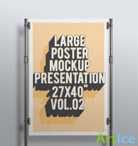 Pixeden - Psd Poster Mockup Presentation Vol2