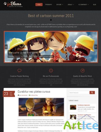 JoomlaArt - Blazes v2.5.4 - Theme For Joomla 2.5 & 3.0