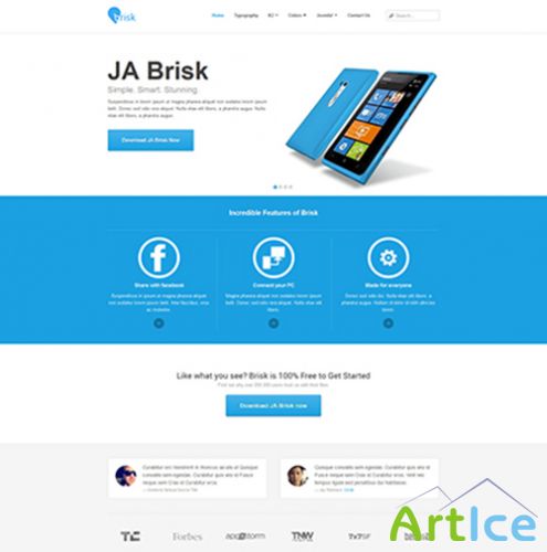 JoomlaArt - JA Brisk v1.0.4 - Theme For Joomla 2.5 & 3.0