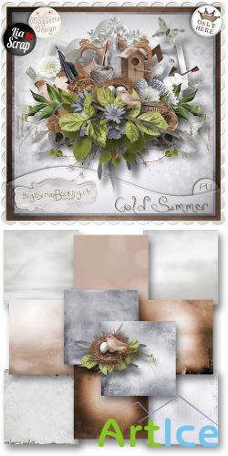 Scrap Set - Cold Summer PNG and JPG Files