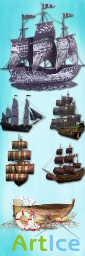 Scrap Set - Ships PNG Files