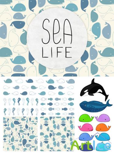 Sea Cuties Vector Set