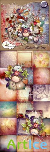 Scrap Set - Elixir of Love PNG and JPG Files