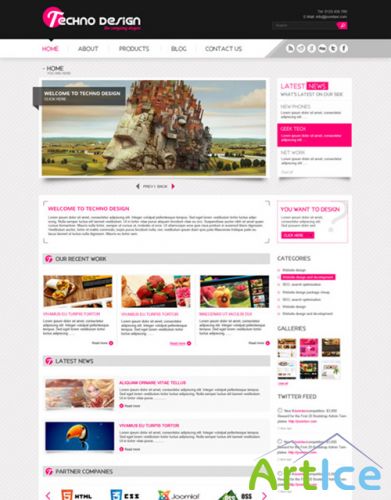 JoomlAvi - JV Techno - Joomla 2.5 Template