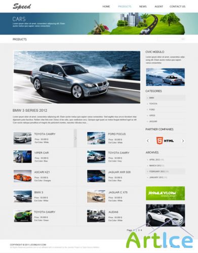 JoomlAvi - JV Speed - Joomla 2.5 Template