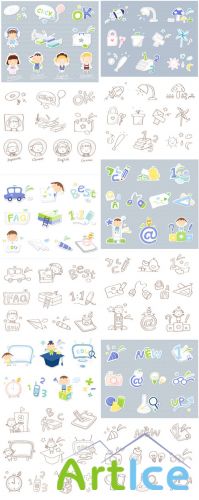 School Vector Icons Set