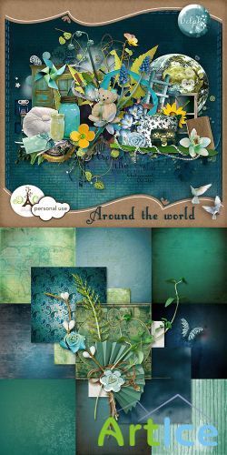 Scrap Set - Around the World PNG and JPG Files