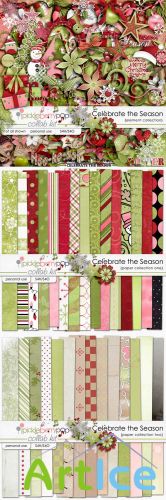 Scrap Set - Celebrate the Season PNG and JPG Files