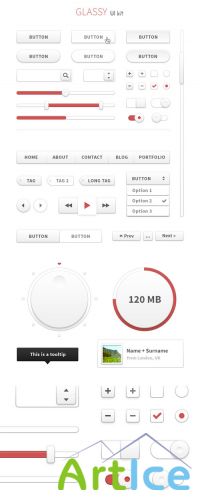 WeGraphics - Glassy UI Kit