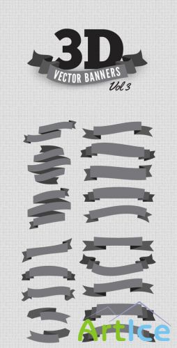 WeGraphics - 3D Vector Banners Vol 3