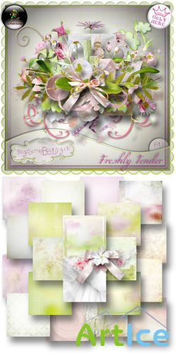 Scrap Set - Freshly Tender PNG and JPG Files