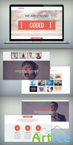 WeGraphics - Strano  One Page Parallax Portfolio HTML