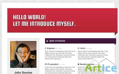 WrapBootstrap - Resumed! - CV / Resume Template