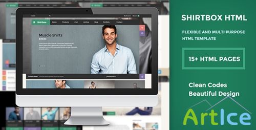 ThemeForest - ShirtBox - Flat Design & Multipupose Template - RIP