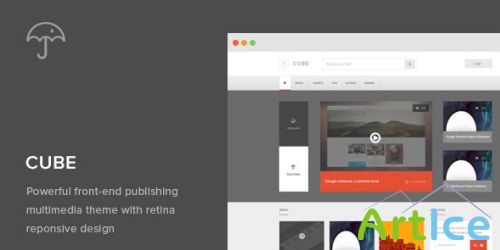 ThemeForest - Cube v1.2 - Front-end Multimedia Publishing WP Theme