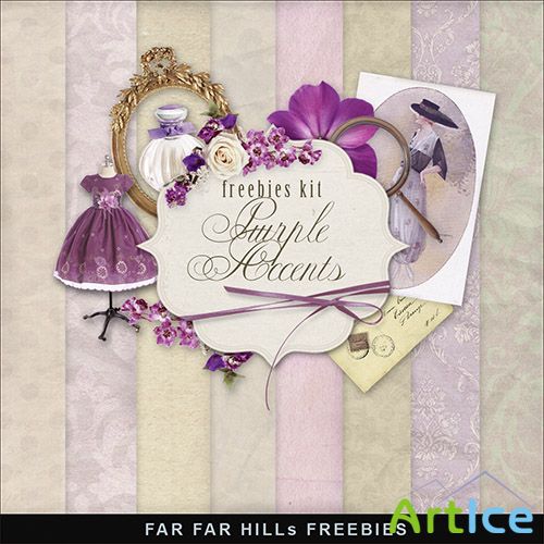 Scrap-kit - Purple Accents