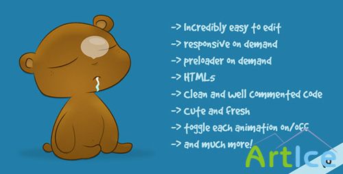 ThemeForest - Kuma - Animated 404 not found HTML template - RIP