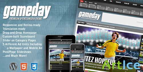 ThemeForest - Gameday v1.07.1 - Wordpress Sports Media Theme