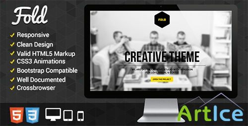 ThemeForest - Fold Portfolio - Responsive Portfolio Template - RIP