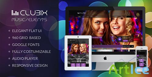 ThemeForest - Clubix - Responsive Music & Events Template - RIP