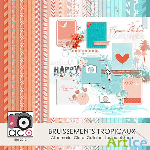 Scrap Set - Bruissements Tropicaux PNG and JPG Files