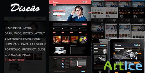 ThemeForest - Diseno - A Responsive HTML5 Website Template - RIP