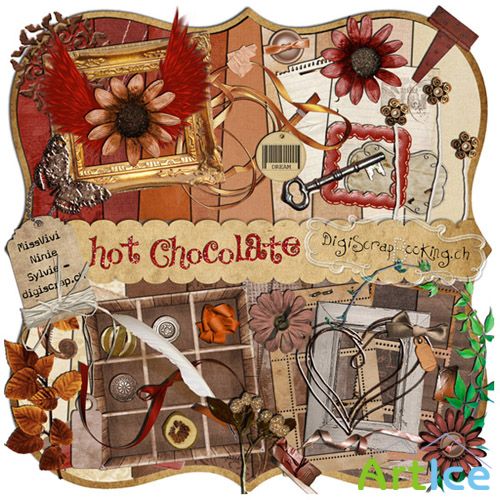 Scrap Set - Hot Chocolate PNG and JPG Files