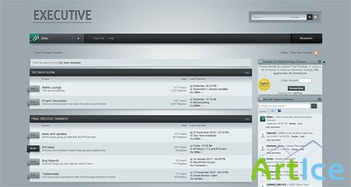 FinalPrestige - Executive v2.3.0 - Skin for IP Board v3.4.3 XML