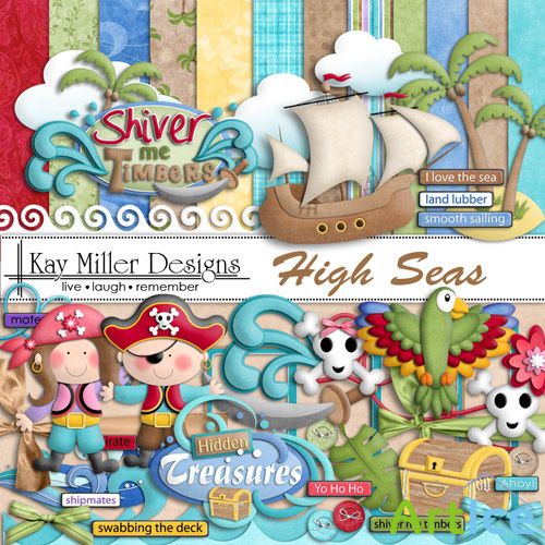 Scrap Set - High Seas PNG and JPG Files