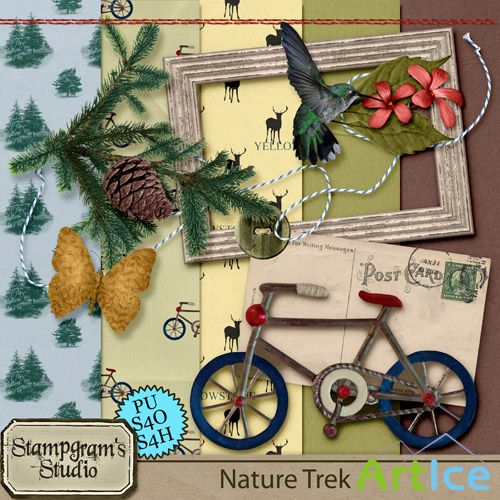 Scrap Set - Nature Trek PNG and JPG Files