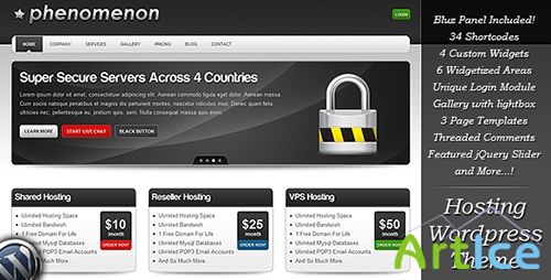 ThemeForest - Phenomenon v1.2 - Premium Hosting WordPress Theme