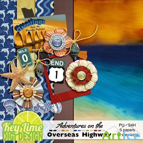 Scrap Set - Overseas Highway PNG and JPG Files