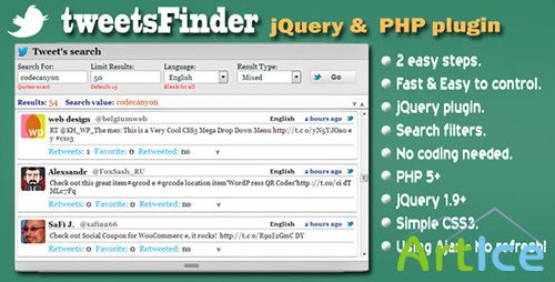 CodeCanyon - tweetsFinder - RIP