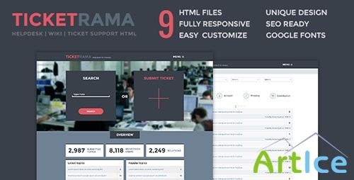 ThemeForest - Ticketrama - Helpdesk | Wiki Ticket Support HTML - RIP