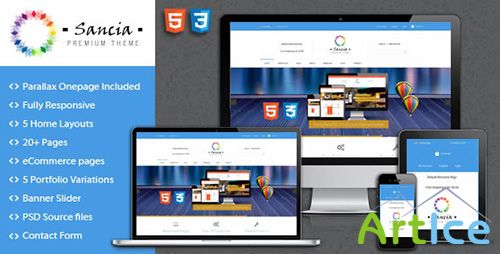 ThemeForest - Sancia - Responsive Multi-Purpose Theme - RIP