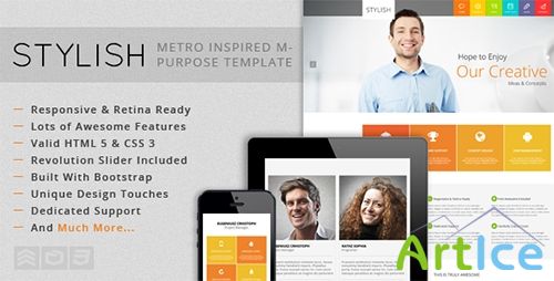 ThemeForest - STYLISH - Metro Inspired Multi-Purpose Template - RIP