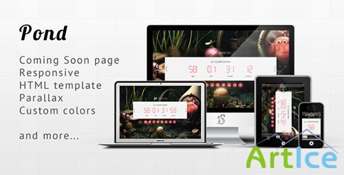 ThemeForest - Pond v1.0 - Responsive Minimalist Coming Soon Template - FULL