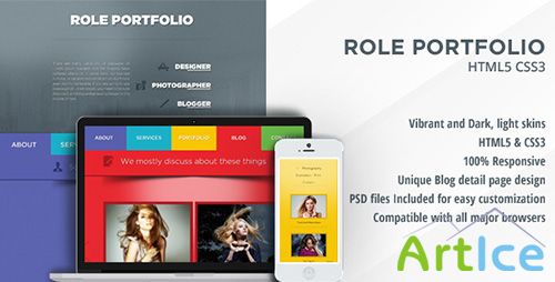 ThemeForest - Role - One Page Portfolio - RIP