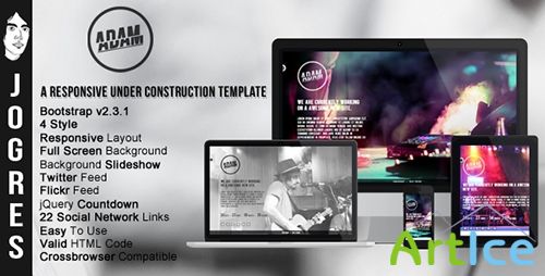 ThemeForest - Adam - Responsive Under Construction Theme - RIP