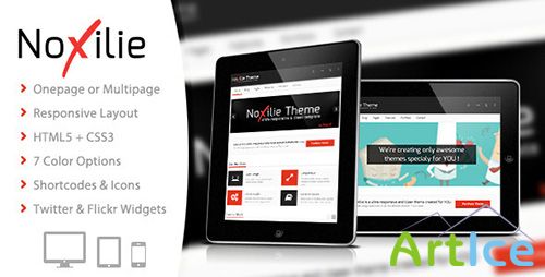 ThemeForest - NoXilie - Multipurpose Responsive HTML Template - RIP