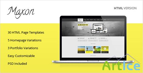 ThemeForest - Maxon - Responsive Multipurpose HTML Template - RIP