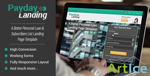 ThemeForest - Payday Converting Loan & List Builder Landing Page - RIP