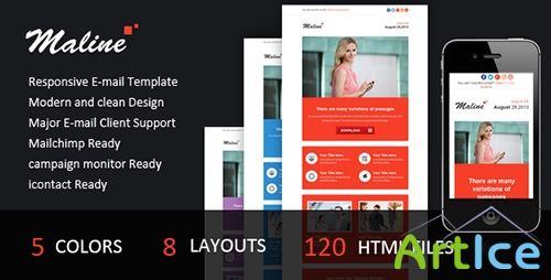 ThemeForest - Maline - Responsive E-mail Template - RIP